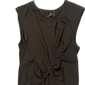 Theory Black Knot Jersey Dress